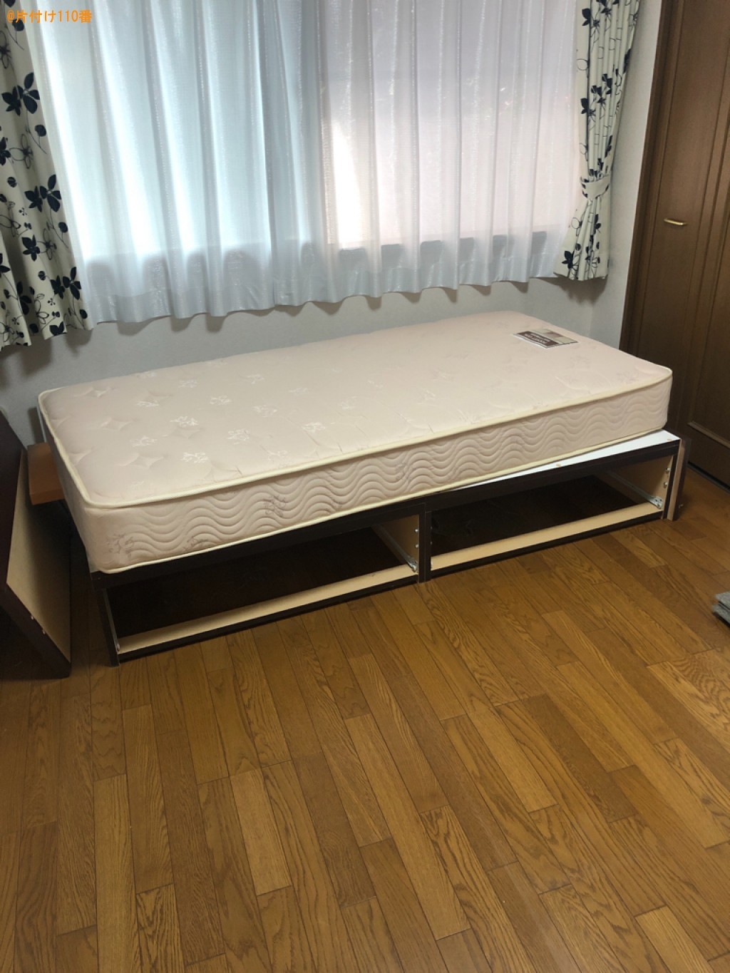 【松本市】マットレス付きシングルベッド、タンスの回収・処分ご依頼
