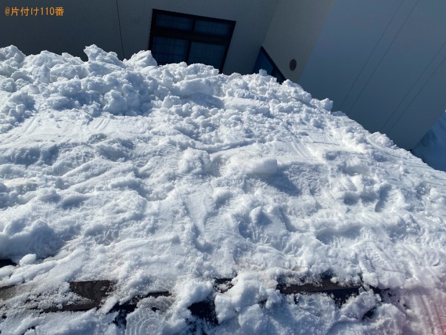 屋根の雪下ろし作業ご依頼　お客様の声