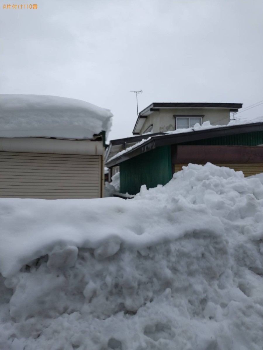 屋根の雪下ろし作業ご依頼　お客様の声