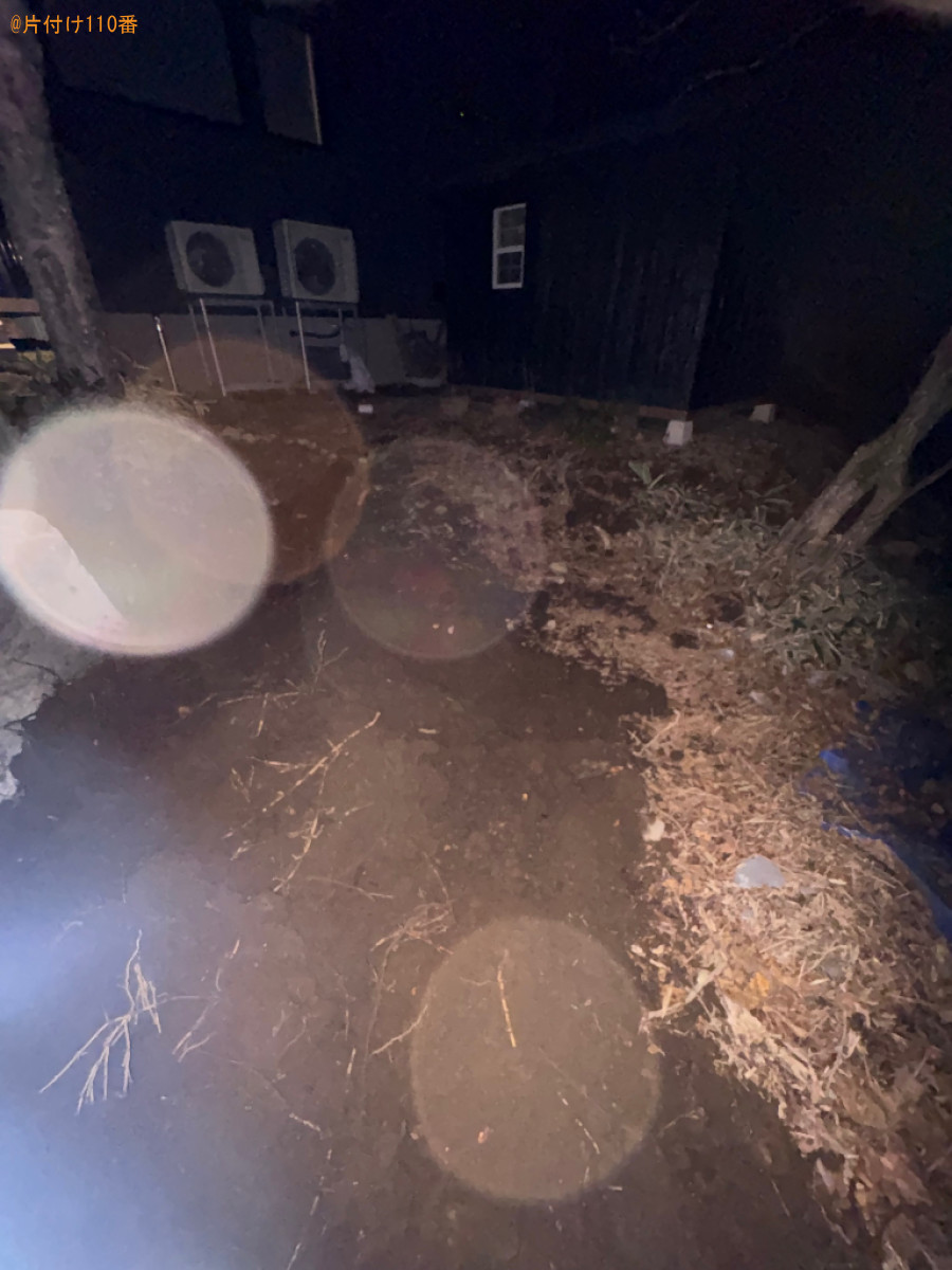 【南佐久郡南牧村】庭石の回収・処分と木の伐採作業ご依頼