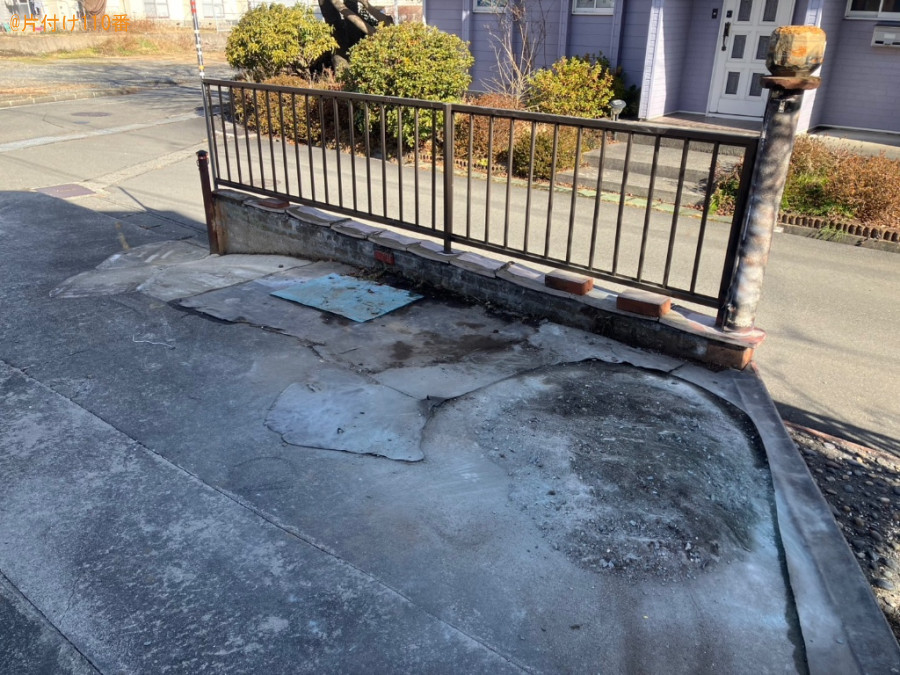 【駒ヶ根市】庭石、レンガ、モルタルのかす、ブロックの回収・処分