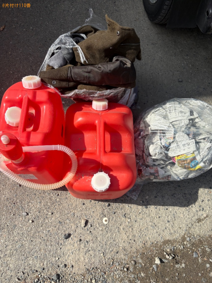 【松本市】ホットプレート、ストーブ、ポリタンク、衣類等の回収